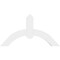 Ekena Millwork Archdale Architectural Grade PVC Gable Bracket, 36"W x 19 1/2"H x 2"D x 4"F, 13/12 Pitch GBP036X20X0204ARC00 - alternate 4